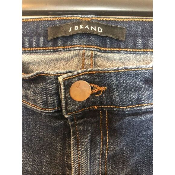 J BRAND CUFFED SLIM BOOT LEG VERUCA INDIGO BERMUDA SHORTS SIZE 30 MADE IN USA - Picture 3 of 7